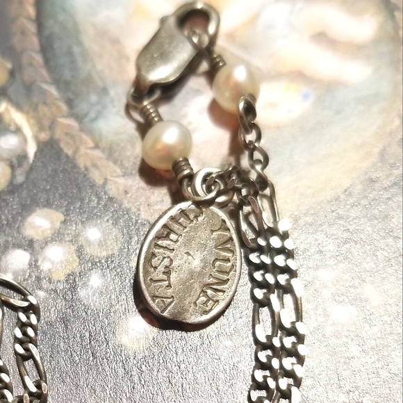 YVONE CHRISTA Sterling Pearl Necklace - Picture 5 of 7